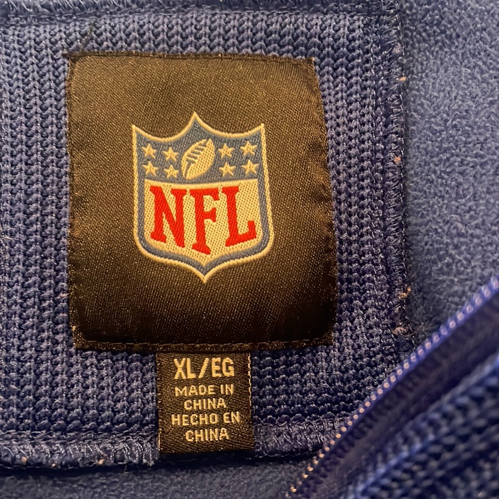 Men’s NFL New York Giants Zip Up Jacket size XL - Picture 5 of 6